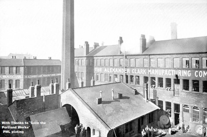 The Portland Works in Sheffield, historic exterior view