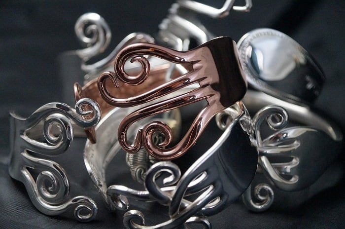 Buffergirl cuff bracelets handmade from vintage cutlery