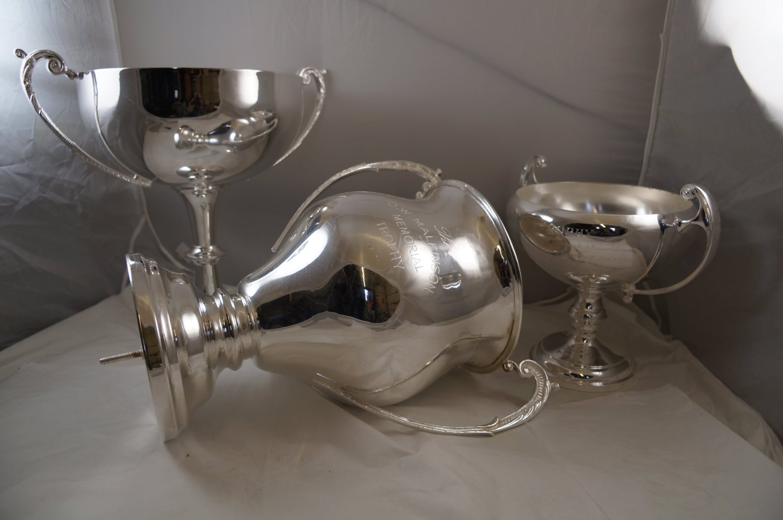 Restored and re-plated silver trophies and cups